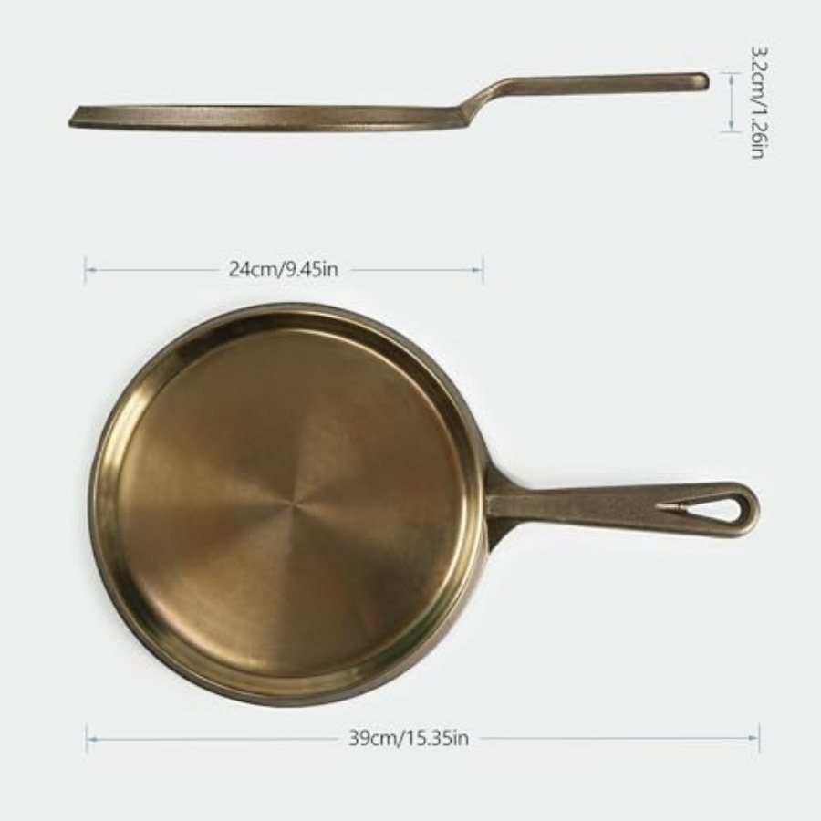 Cast Iron Round Griddle Dia. 9 - Comal Griddle Round ulasan dan harga