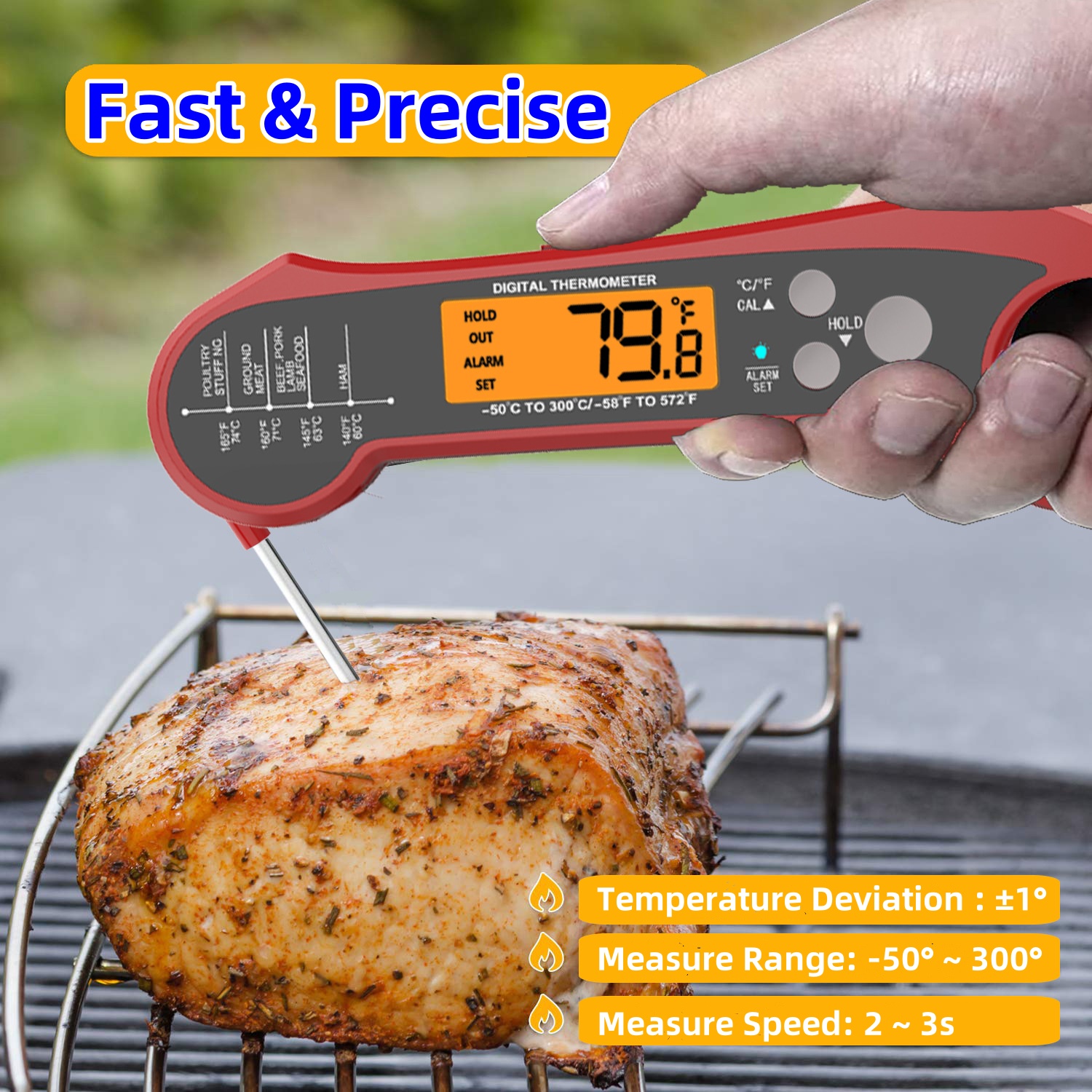 Fast Read Meat Thermometer for - Home Cooking Reading ulasan dan harga