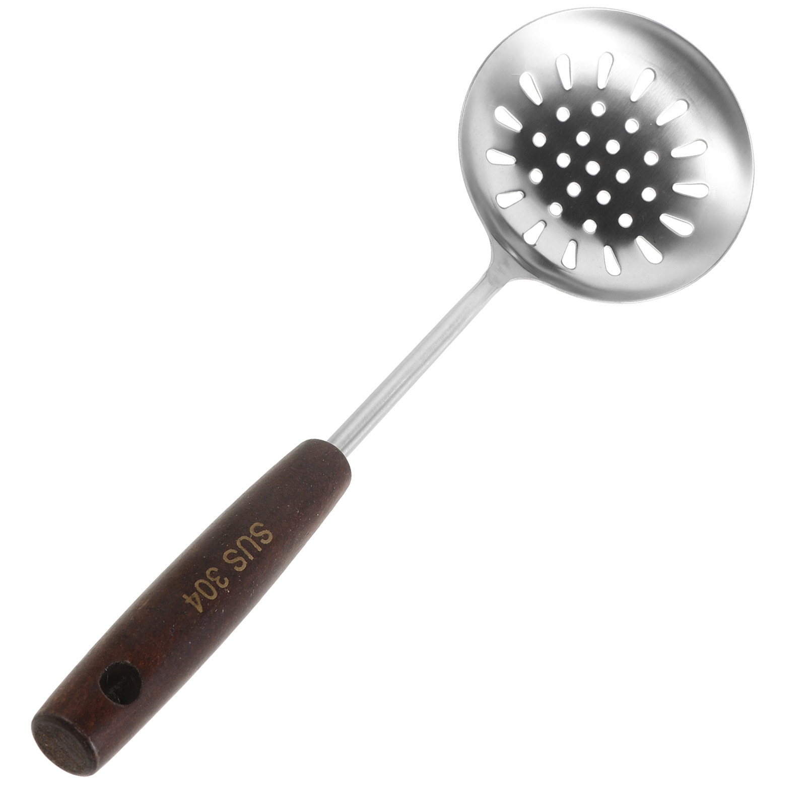 Ergonomic Slotted Spoon Stainl - Home Cooking Asian ulasan dan harga