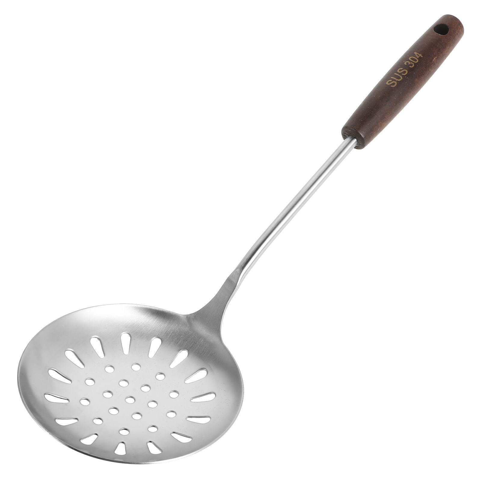 Ergonomic Slotted Spoon Stainl - Home Cooking Asian ulasan dan harga