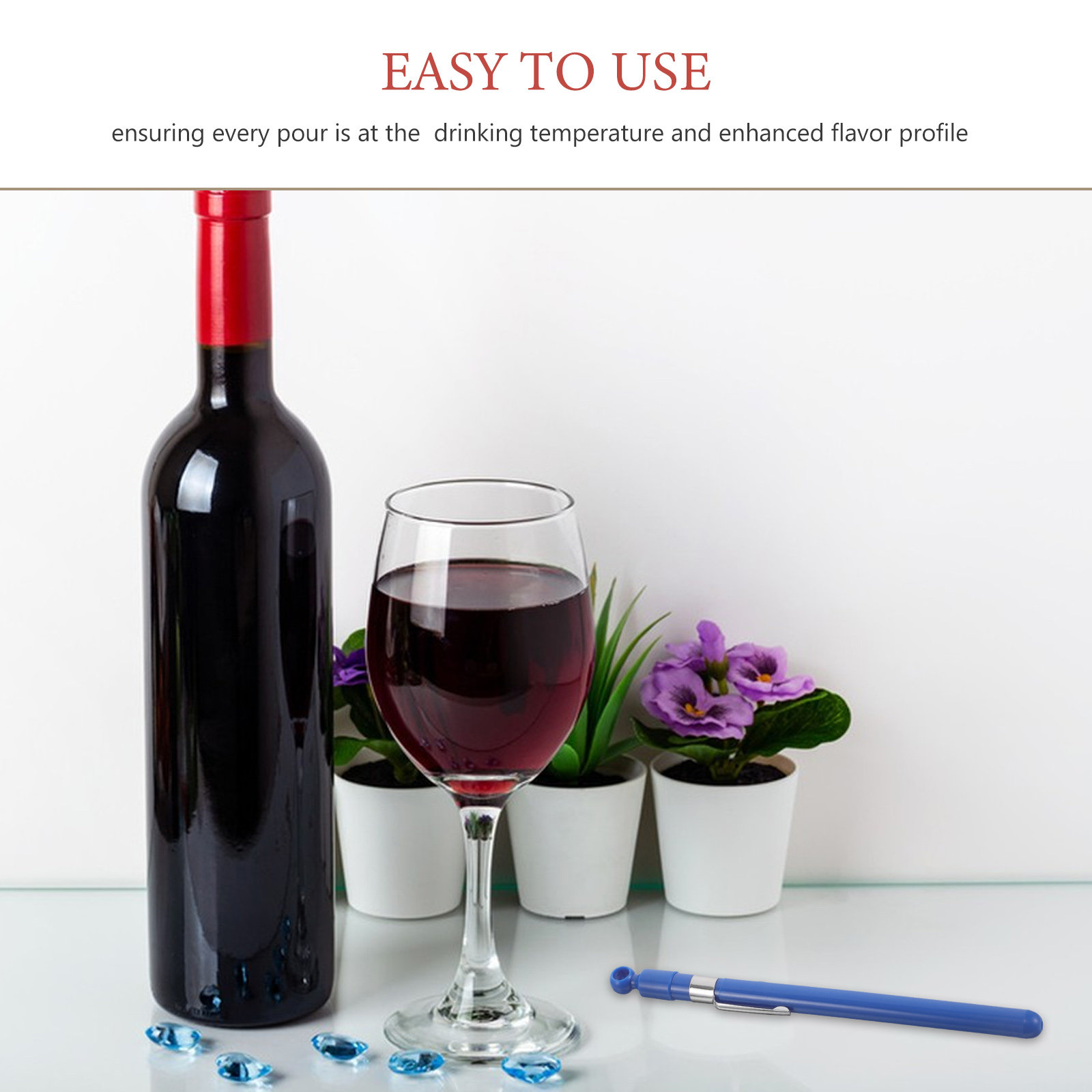 Easy Read Glass Wine Temperatu - Home Cooking Reading ulasan dan harga