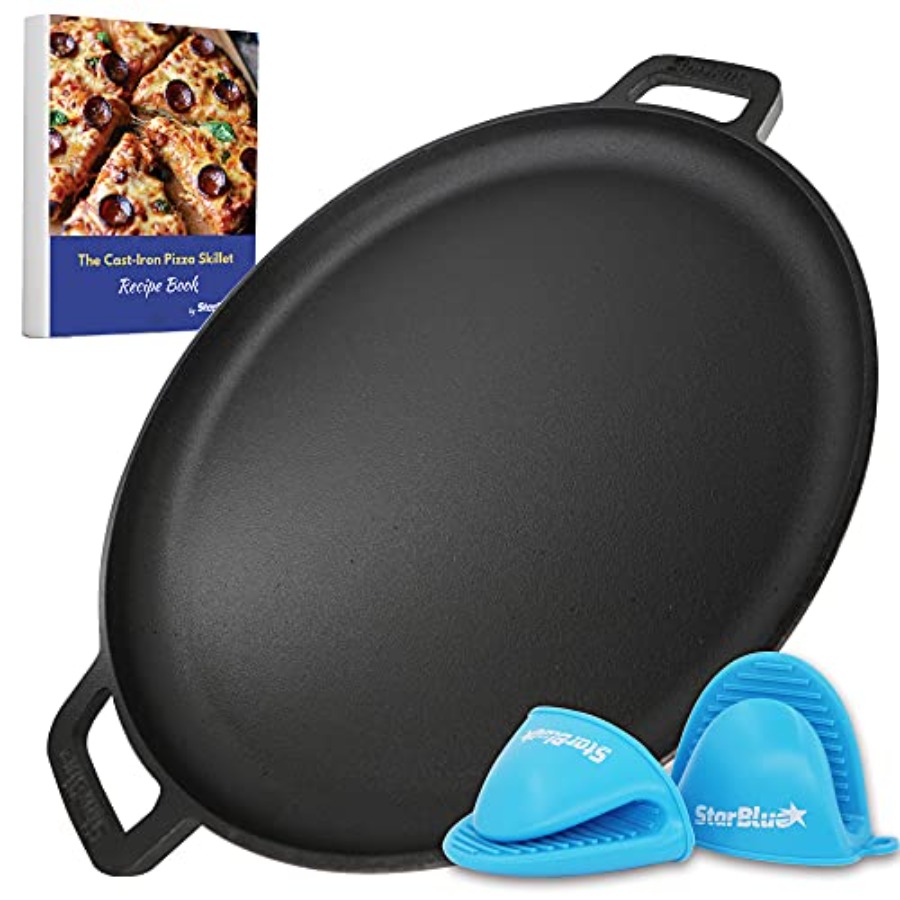 16 Inch Cast Iron Pizza Pan Ro - Comal Griddle Round ulasan dan harga