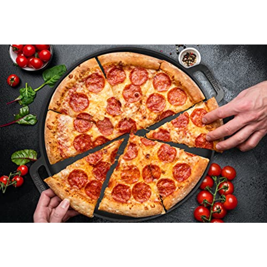 16 Inch Cast Iron Pizza Pan Ro - Comal Griddle Round ulasan dan harga
